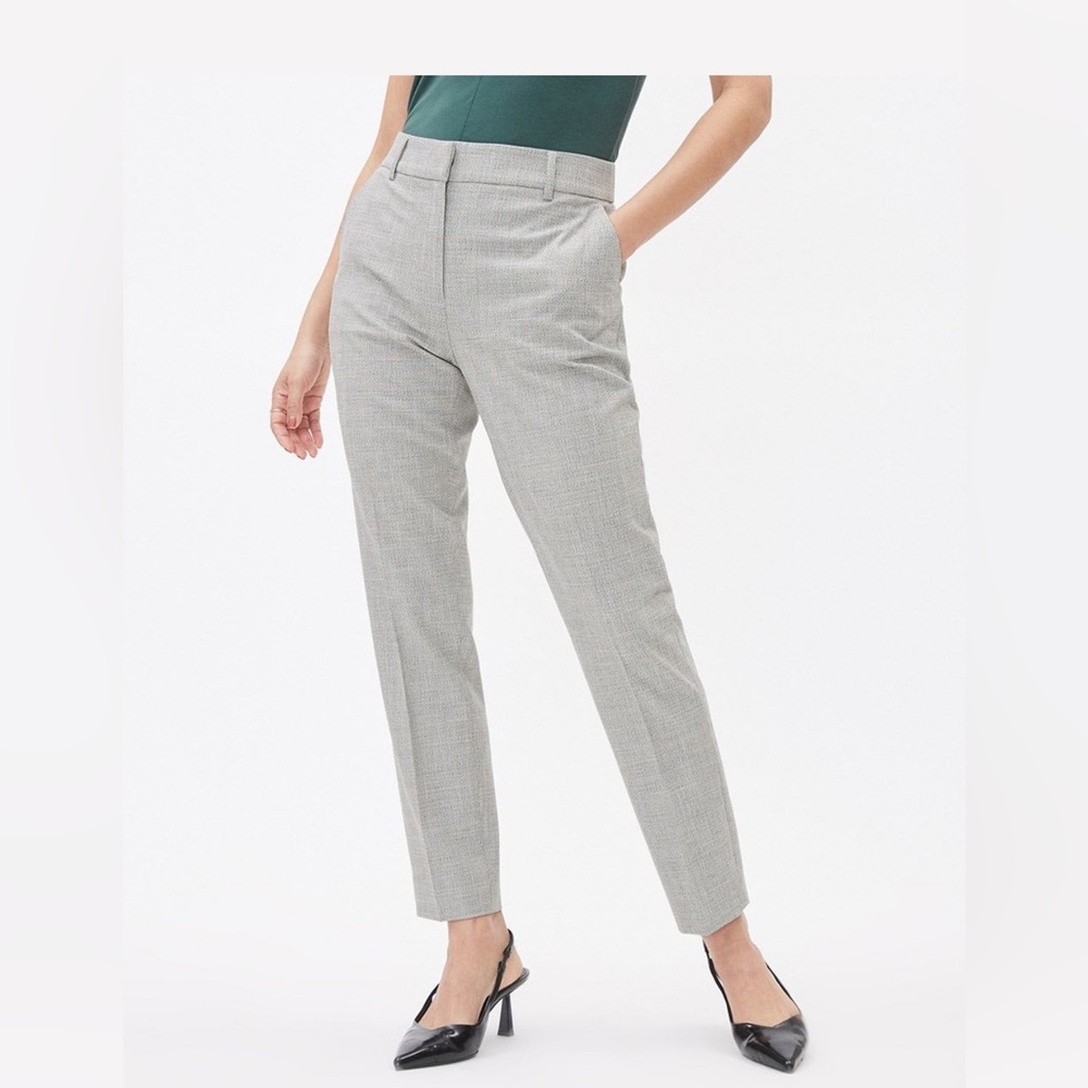 RW & Co Two-Tone Slim-Leg Mid-Rise Pant